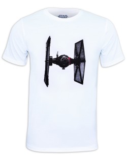 Тениска Star Wars - Tie Fighter, бяла