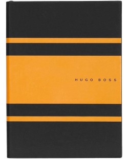 Тефтер Hugo Boss Gear Matrix - A5, с точки, жълт