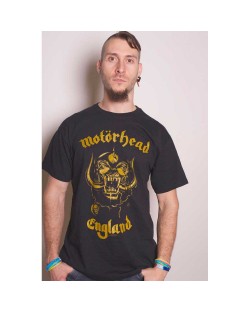 Тениска Rock Off Motorhead - England Classic Gold