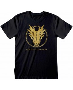 Тениска Heroes Inc Television: House of the Dragon - Gold Ink Skull