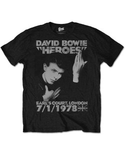 Тениска Rock Off David Bowie - Heroes Earls Court