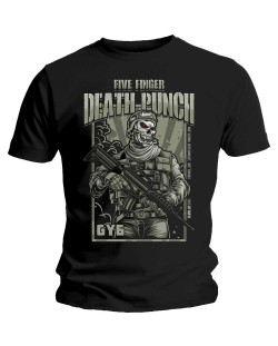Тениска Rock Off Five Finger Death Punch - War Soldier