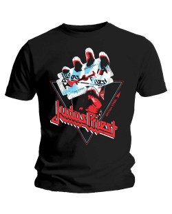 Тениска Rock Off Judas Priest - British S - l Hand Triangle
