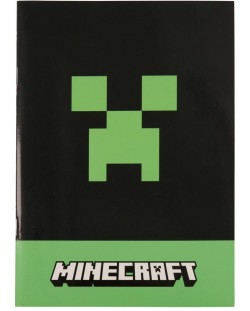 Тетрадка Graffiti Minecraft - Greeper, А5, малки квадратчета