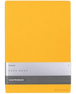 Тефтер Hugo Boss Essential Storyline - B5, с редове, жълт
