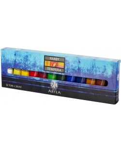 Темперни бои Astra - 12 цвята, 20 ml
