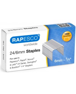 Телчета за телбод Rapesco - 24/6 mm, 1000 броя