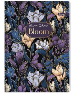 Тетрадка Ilijanum Bloom - A5, 52 листа, широки редове, асортимент