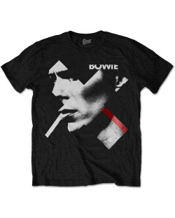 Тениска Rock Off David Bowie - X Smoke Red