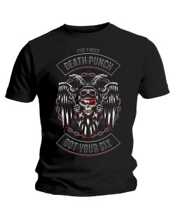 Тениска Rock Off Five Finger Death Punch - Biker Badge