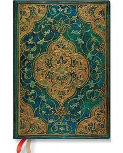 Тефтер Paperblanks Turquoise Chronicles - Midi, 80 листа, 2024