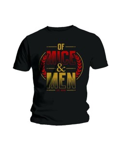 Тениска Rock Off Of Mice & Men - Wreath Red & Gold