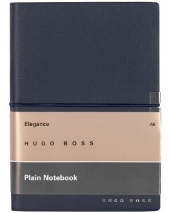 Тефтер Hugo Boss Elegance Storyline - A6, бели листа, тъмносин