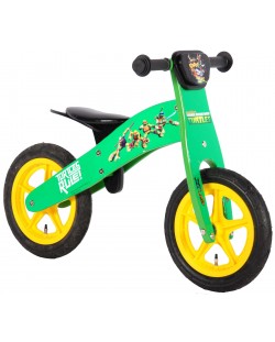 Дървено колело за баланс E&L Cycles - Костенурките Нинджа, 12 инча