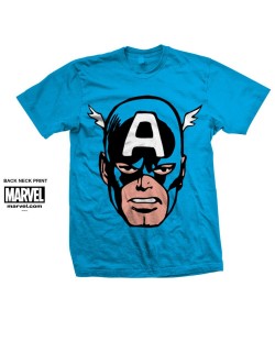 Тениска Rock Off Marvel Comics - Captain America Big Head
