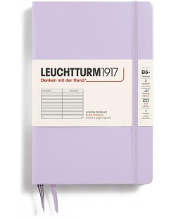 Тефтер Leuchtturm1917 Smooth Colors - B6+, лилав, линиран, твърди корици