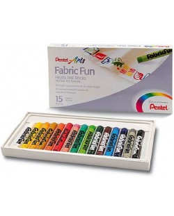 Текстилни пастели Pentel Arts - 15 цвята