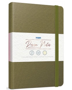 Тефтер Gipta - Denim Notes, 19 x 26 cm, микроперфорация, асортимент