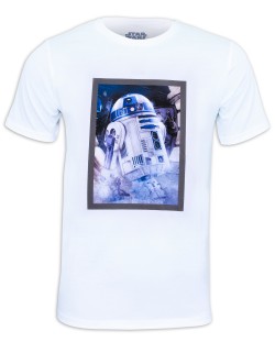 Тениска Star Wars - R2-D2, бяла