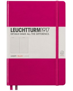 Тефтер Leuchtturm1917 Medium - A5, розов, страници на редове