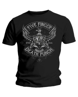 Тениска Rock Off Five Finger Death Punch - Howe Eagle Crest