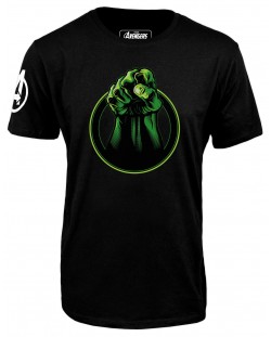 Тениска Avengers - Hulk Punch, черна