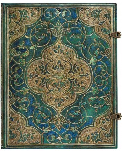 Тефтер Paperblanks Turquoise Chronicles - 18 х 23 cm, 72 листа
