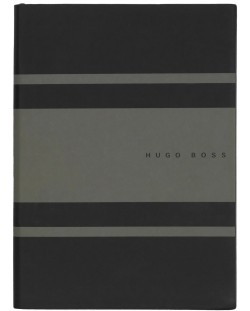 Тефтер Hugo Boss Gear Matrix - A5, с редове, тъмнозелен