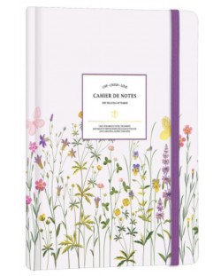 Тефтер Victoria's Journals Florals - Светлолиав, твърда корица, на точки, A5