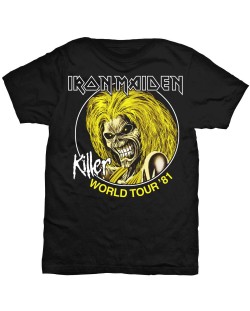 Тениска Rock Off Iron Maiden - Killer World Tour 81