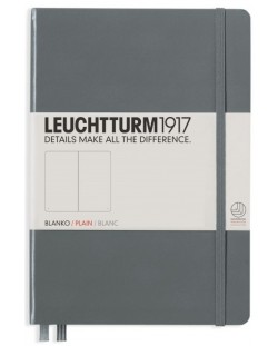 Тефтер Leuchtturm1917 Notebook Medium А5 - Сив, страници на точки