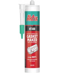 Термоустойчив силикон Akfix - HT300, 310 ml, черен