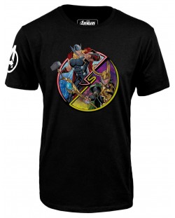 Тениска Avengers - Thor vs Loki, черна