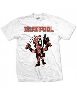Тениска Rock Off Marvel Comics - - Deadpool Cartoon Bullet
