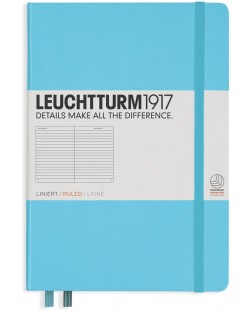 Тефтер Leuchtturm1917 - А5, линиран, Ice Blue