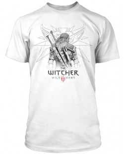 Тениска JINX Games: The Witcher - Sketched Geralt