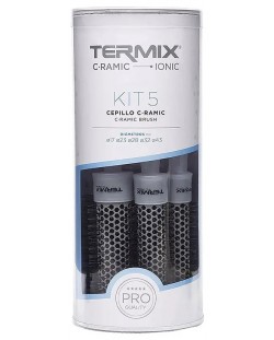 Termix Комплект кръгли четки за коса C-Ramic, 5 броя