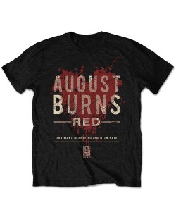Тениска Rock Off August Burns Red - Hearts Filled