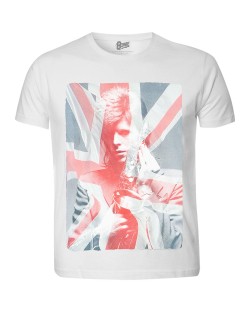 Тениска Rock Off David Bowie - Union Jack & Sax