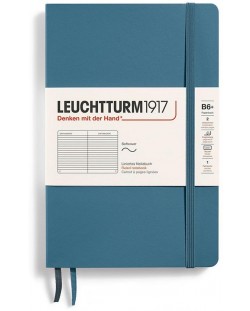 Тефтер Leuchtturm1917 Paperback - B6+, син, линиран, меки корици