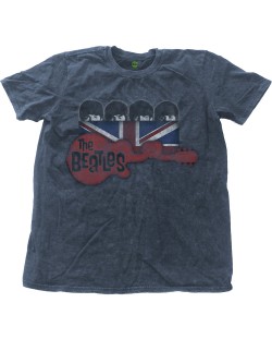 Тениска Rock Off The Beatles Fashion - Guitar & Flag