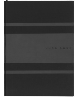 Тефтер Hugo Boss Gear Matrix - A5, с точки, черен