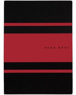 Тефтер Hugo Boss Gear Matrix - A5, с точки, червен