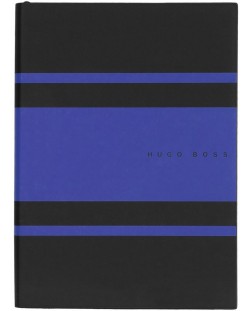 Тефтер Hugo Boss Gear Matrix - A5, с точки, син