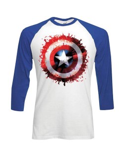 Тениска Rock Off Marvel Comics - Captain America Splat