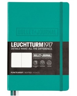 Тефтер Leuchtturm1917 Bullet Journal А5 - Тюркоаз, страници на точки