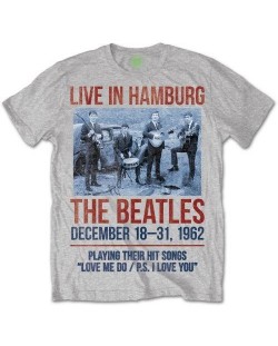 Тениска Rock Off The Beatles - 1962 Live in Hamburg, сива