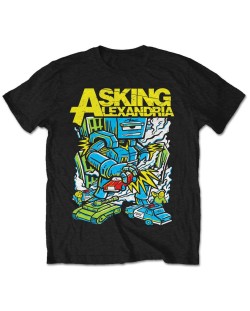 Тениска Rock Off Asking Alexandria - Killer Robot