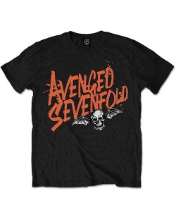 Тениска Rock Off Avenged Sevenfold - Orange Splatter