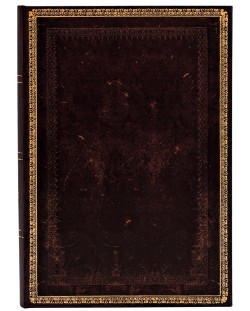 Тефтер Paperblanks Old Leather - Black Moroccan, 13 х 18 cm, 72 листа